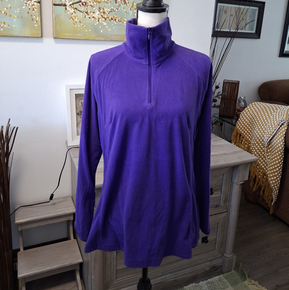 Columbia Womens Large 1/4 Zip Fleece